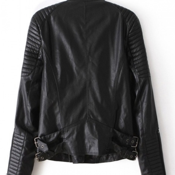 ZARA // Leather Biker Jacket - Picture 6 of 7